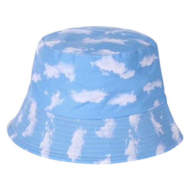 Clouds Print Bucket Hat