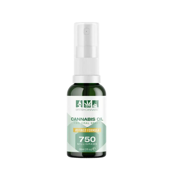 British Cannabis 750mg CBD Spray Refined Formula