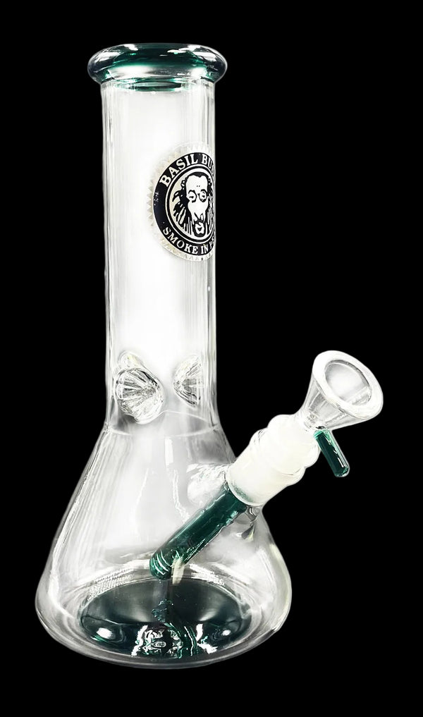 25cm Lil Beaker Glass Bong with Ice Pinch