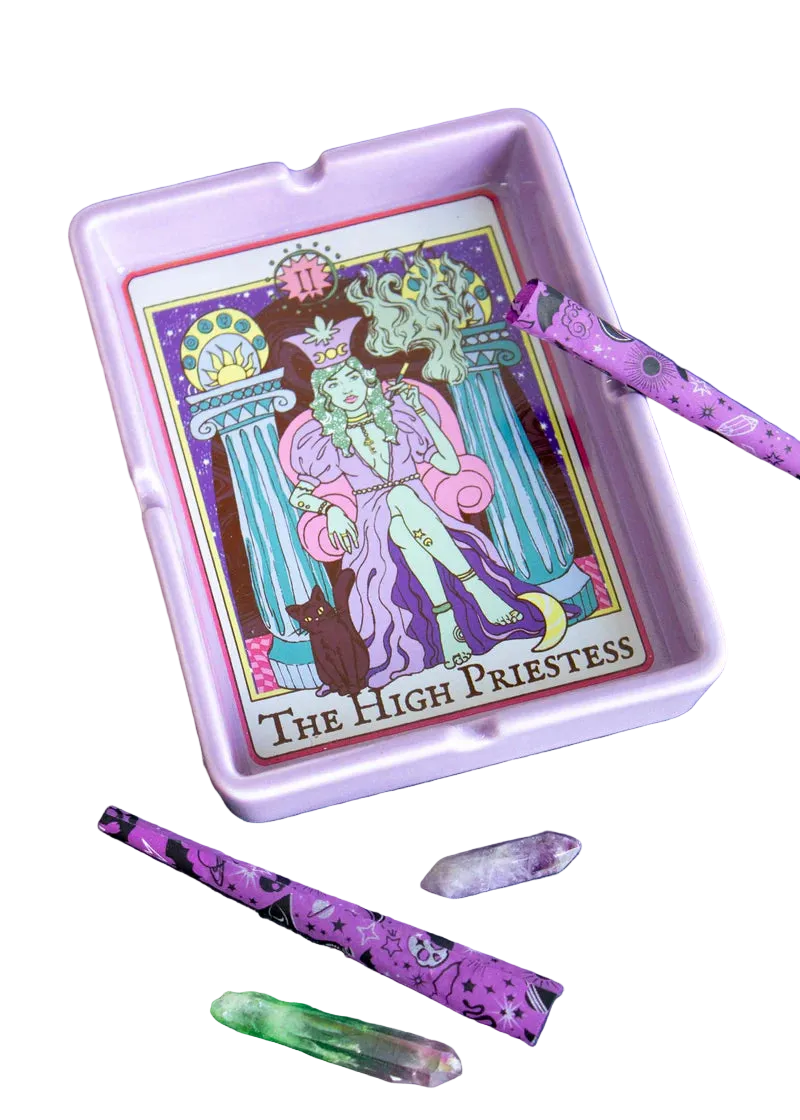 High Priestess Tarot Card Ashtray