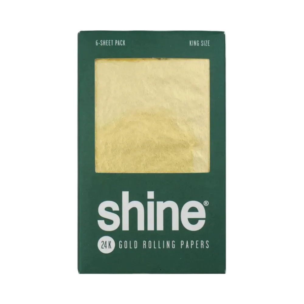 Shine 24K Gold 6 Sheet Kingsize Pack