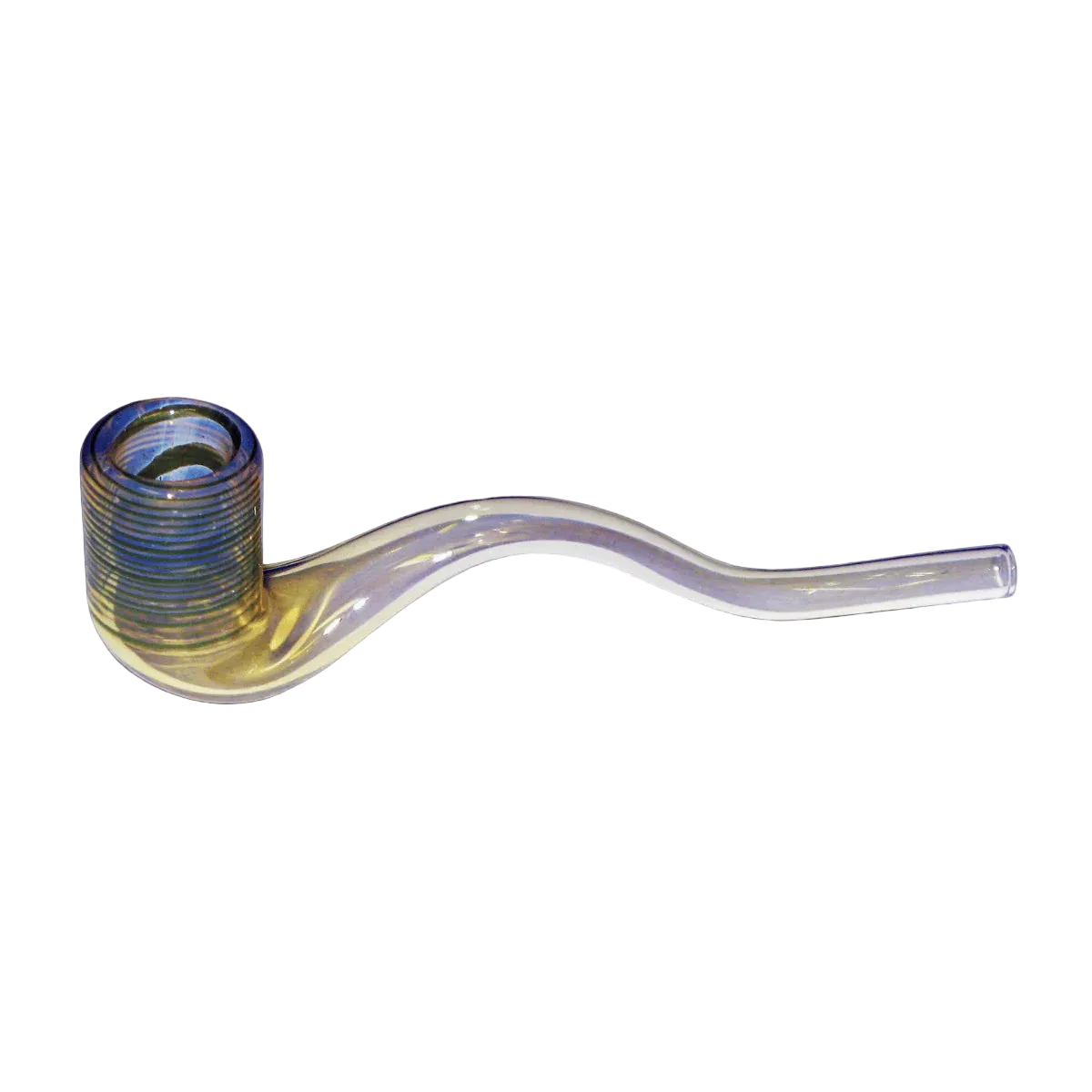 13cm Curved Stem Glass Coloured Bowl