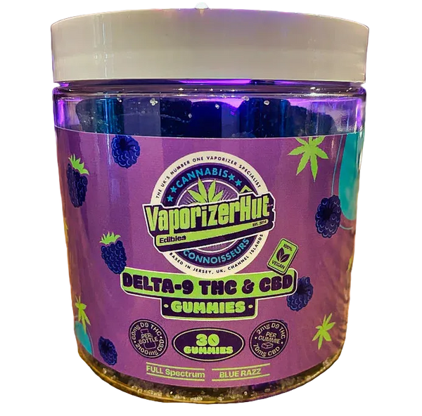 Vaporizer Hut Blue Razz Gummies 30pk