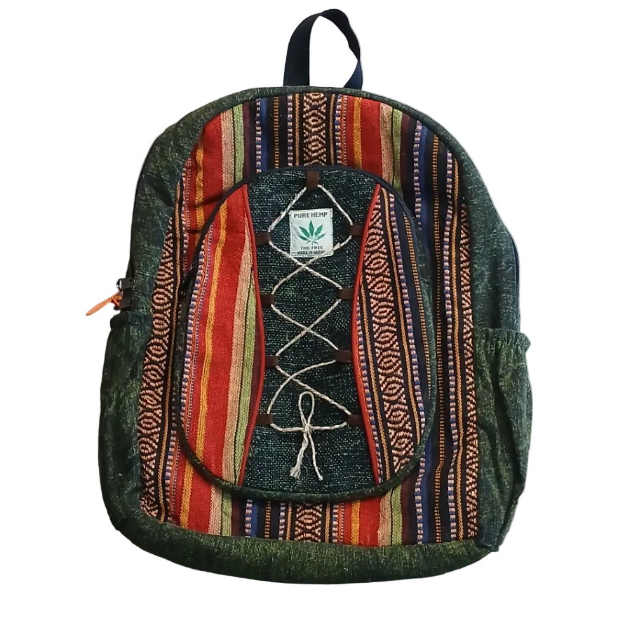 Coloured Hemp Backpack