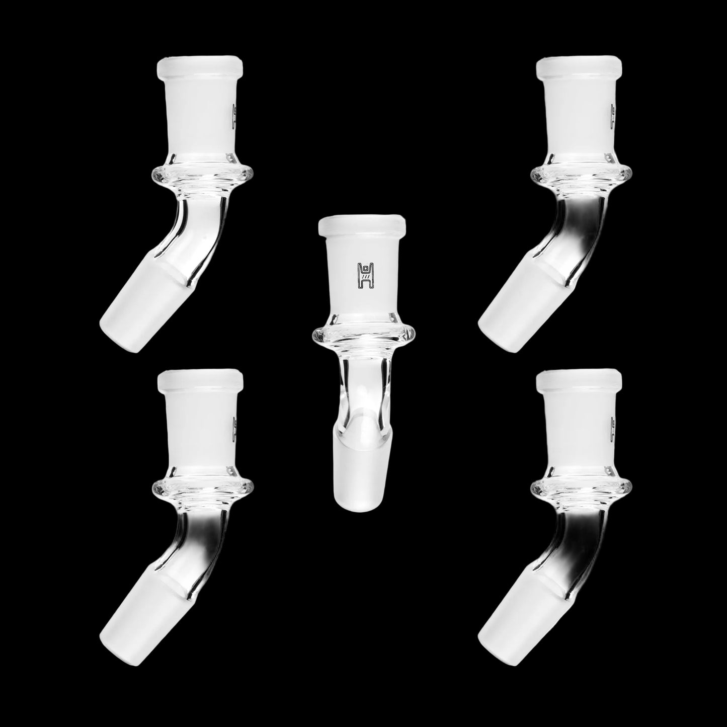 Glass Adaptor 14mm M to 14mm F 45 Degree