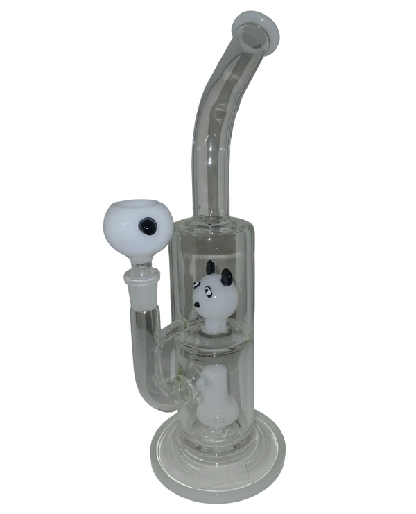 Panda Motif Glass Waterpipe