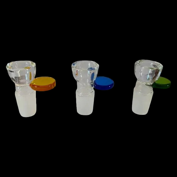 18mm Glass Drop-In Bowl with Flat Handle