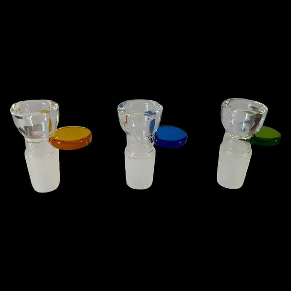 18mm Glass Drop-In Bowl with Flat Handle