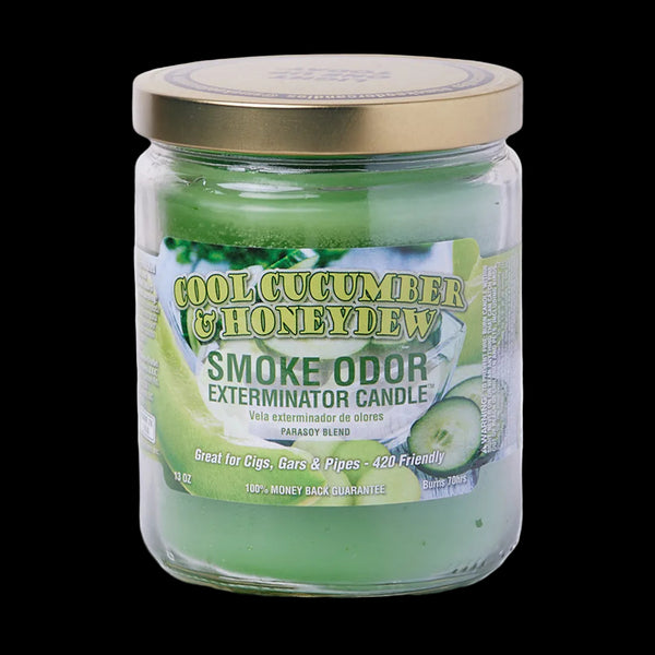 13oz Smoke Odor Exterminator Candle - Cool Cucumber & Honeydew