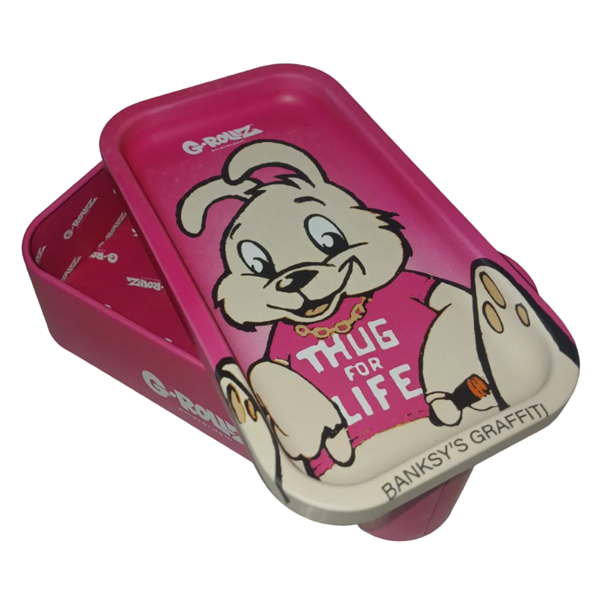 G-Rollz Tin/Tray THUG FOR LIFE PINK