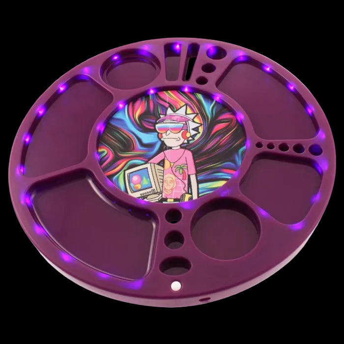 Lazy Susan RM LED Smokers Tray Purple