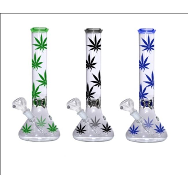 35cm Glass Leaf Beaker
