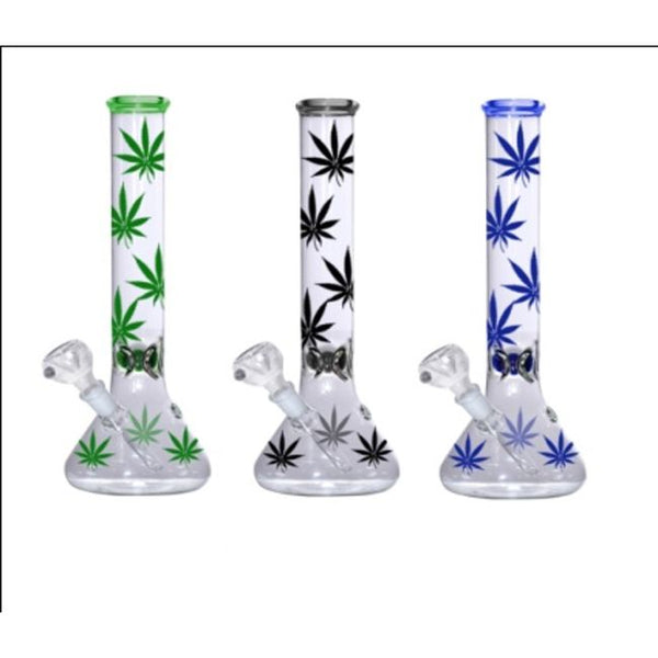 35cm Glass Leaf Beaker