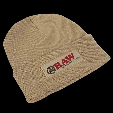 RAW Tan Beanie with Stash