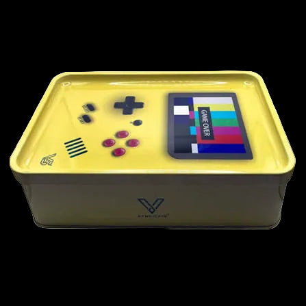 V Syndicate Game Over Tin Box Rolling Tray