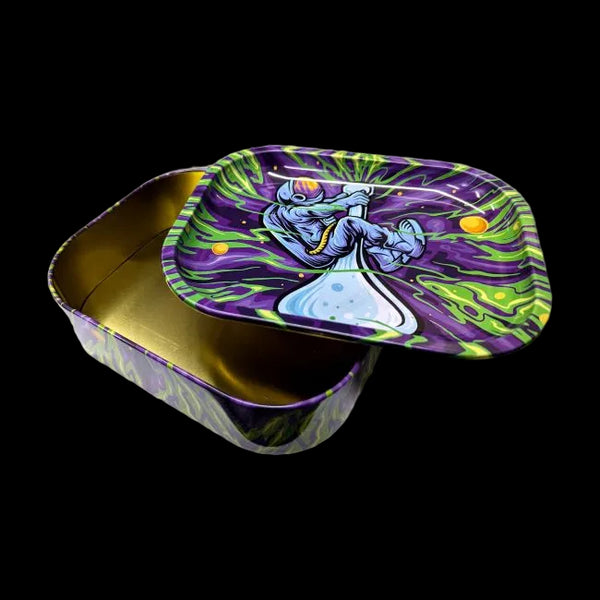 Metal Stash Rolling Tray Space