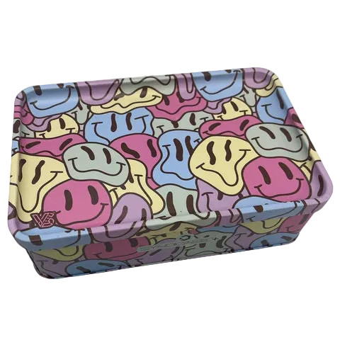 V Syndicate Smiley Tin Box Rolling Tray