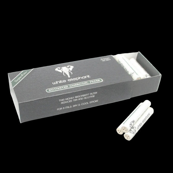 White Elephant 6mm Activated Charcoal Filters 45pk